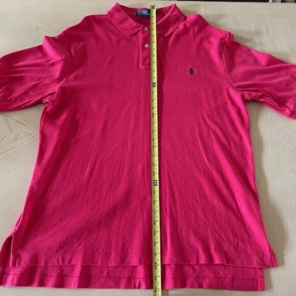 Polo Ralph Lauren Mens XLT Bright Red Golf Soft Polo XLT Tall Cotton Green Pony - Picture 7 of 8